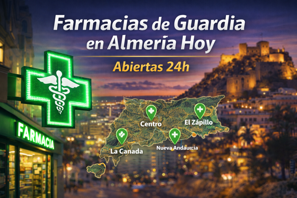 Farmacias de Guardia Hoy en Almería | Abiertas 24h