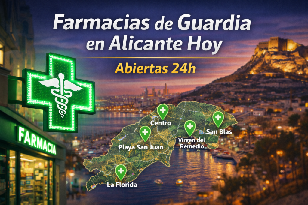 Farmacias de Guardia Hoy en Alicante | Abiertas 24h