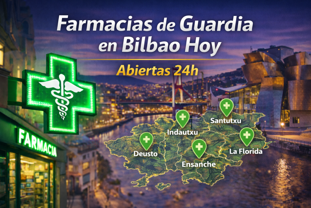 Farmacias de Guardia Hoy en Bilbao | Abiertas 24h
