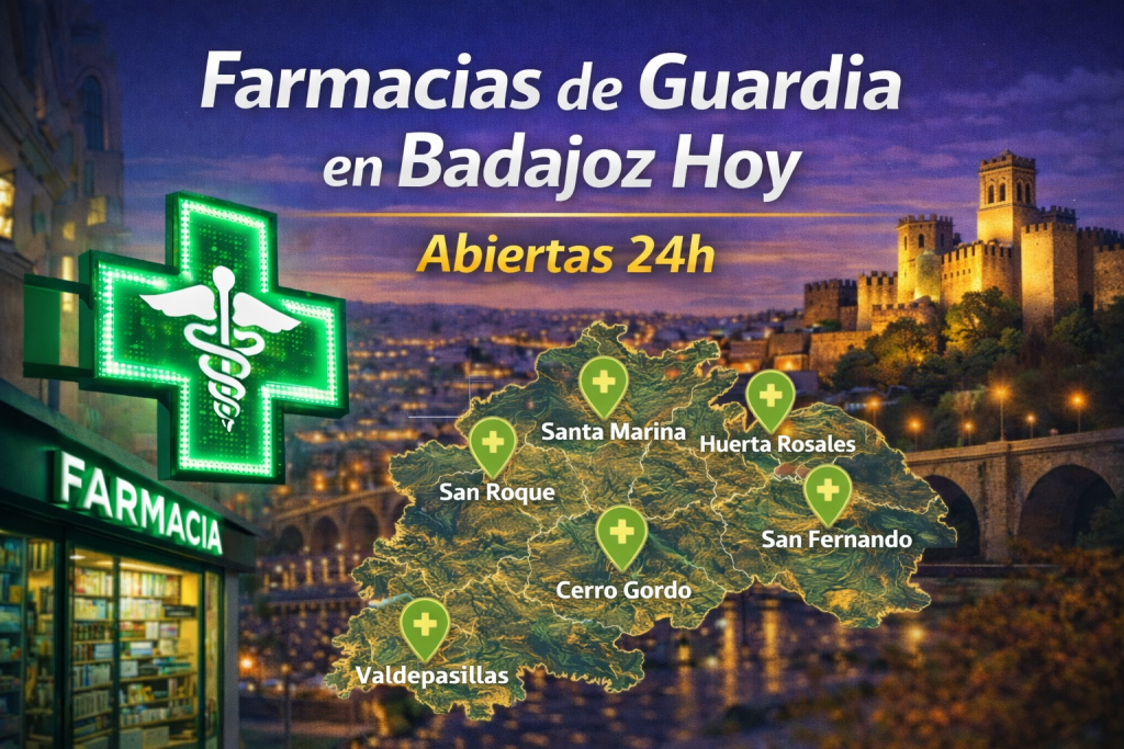 Farmacias de Guardia Hoy en Badajoz | Abiertas 24h