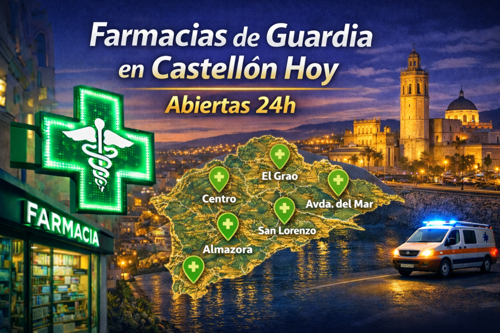 Farmacias de Guardia Hoy en Castellón | Abiertas 24h