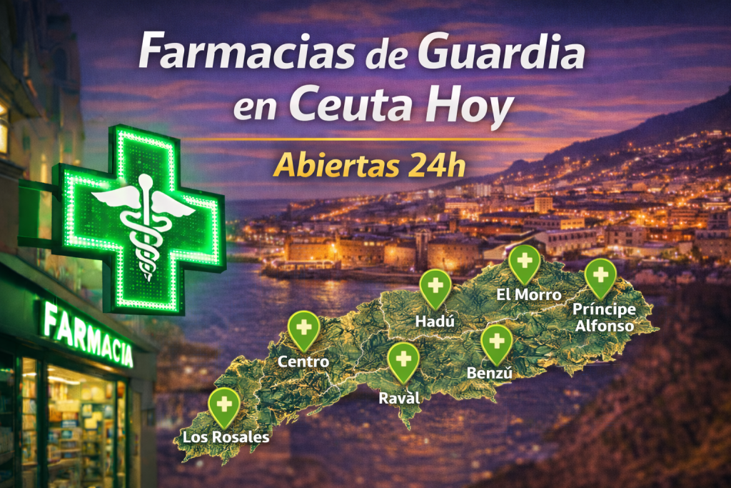 Farmacias de Guardia Hoy en Ceuta | Abiertas 24h