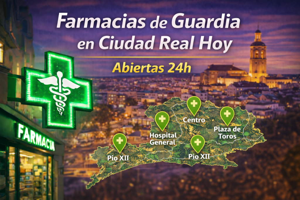 Farmacias de Guardia Hoy en Ciudad Real | Abiertas 24h