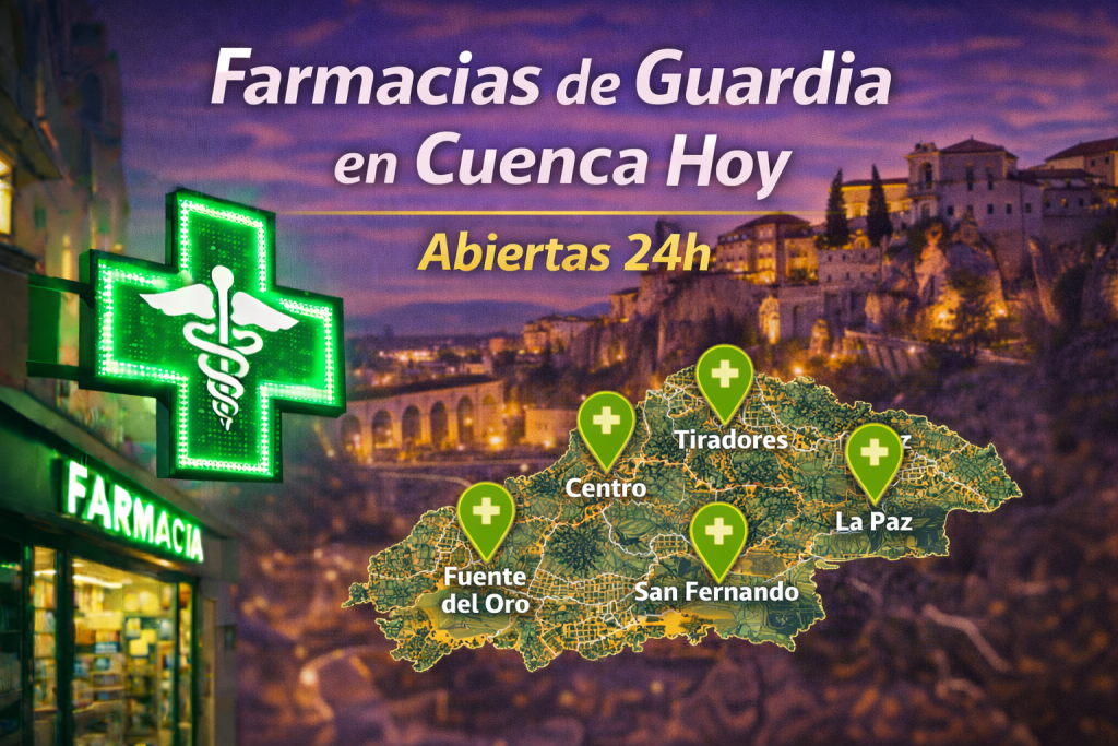 Farmacias de Guardia Hoy en Cuenca | Abiertas 24h