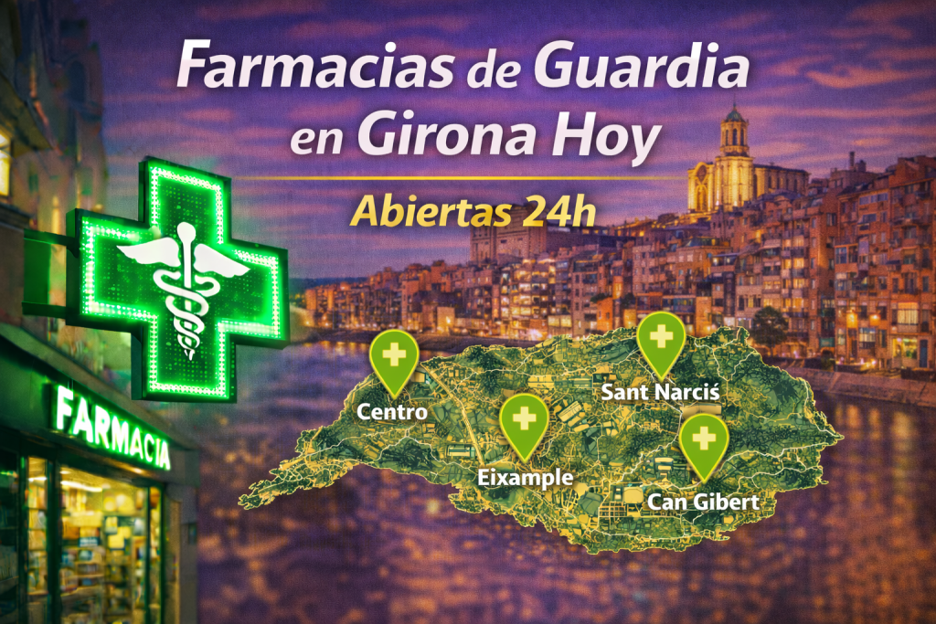 Farmacias de Guardia Hoy en Girona | Abiertas 24h