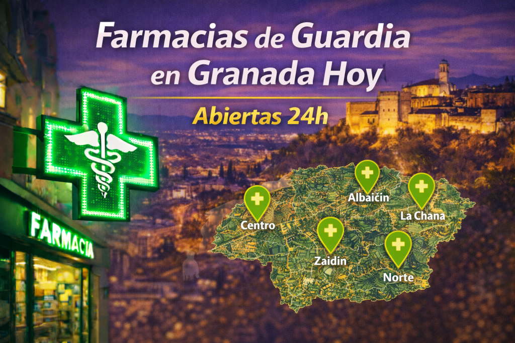 Farmacias de Guardia Hoy en Granada | Abiertas 24h
