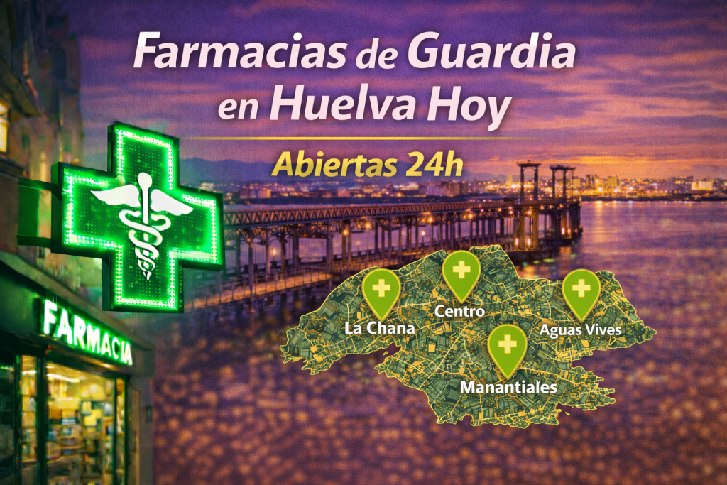Farmacias de Guardia Hoy en Huelva | Abiertas 24h