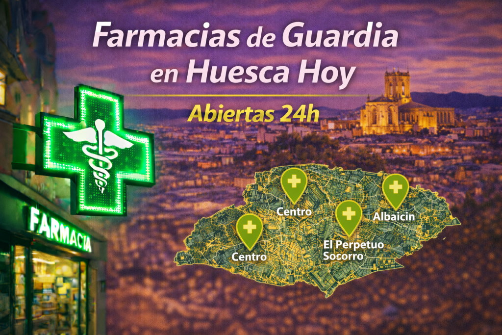Farmacias de Guardia Hoy en Huesca | Abiertas 24h